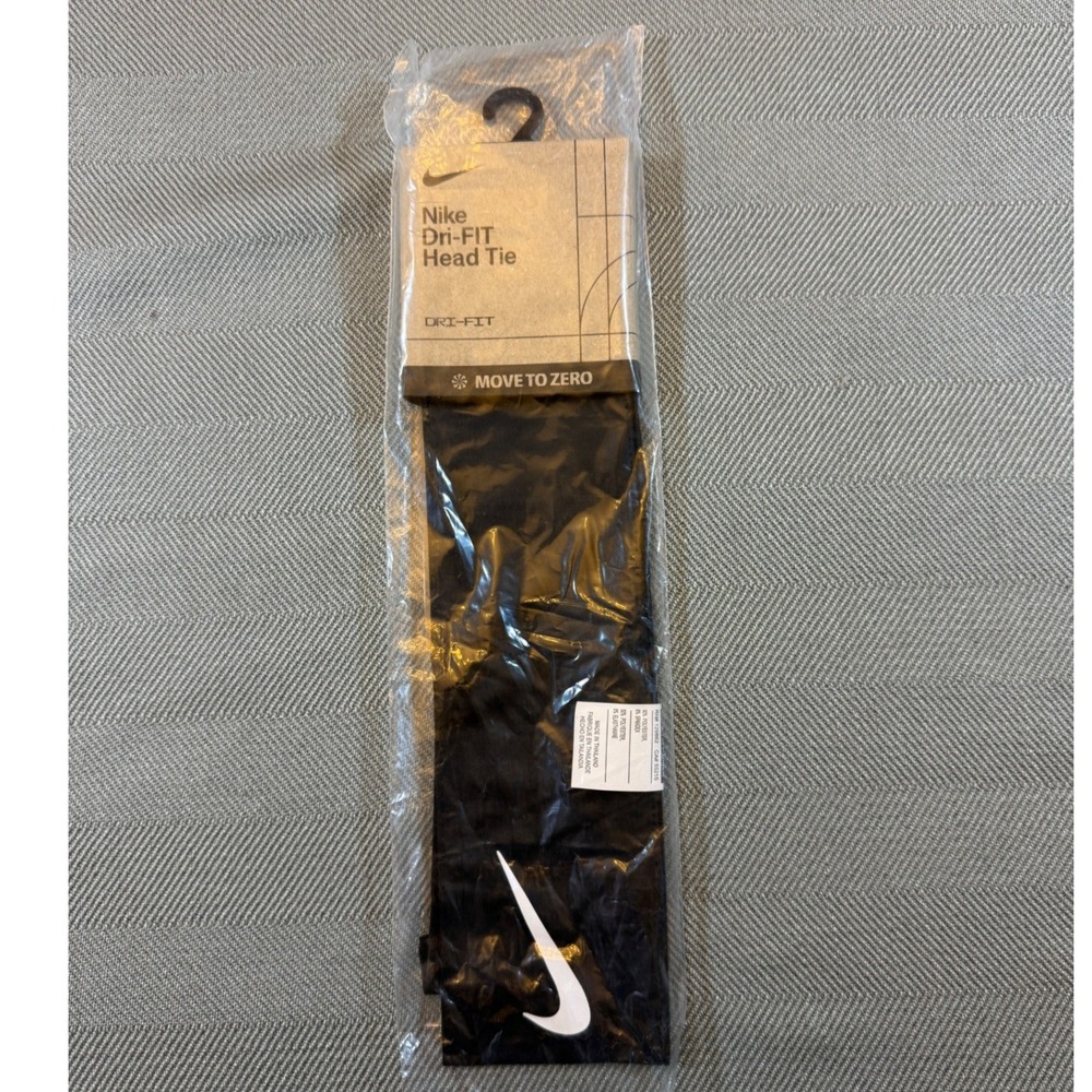 Nike Dri-FIT Fury Head Tie Black Unisex Sweat-Wicking Headband 4223